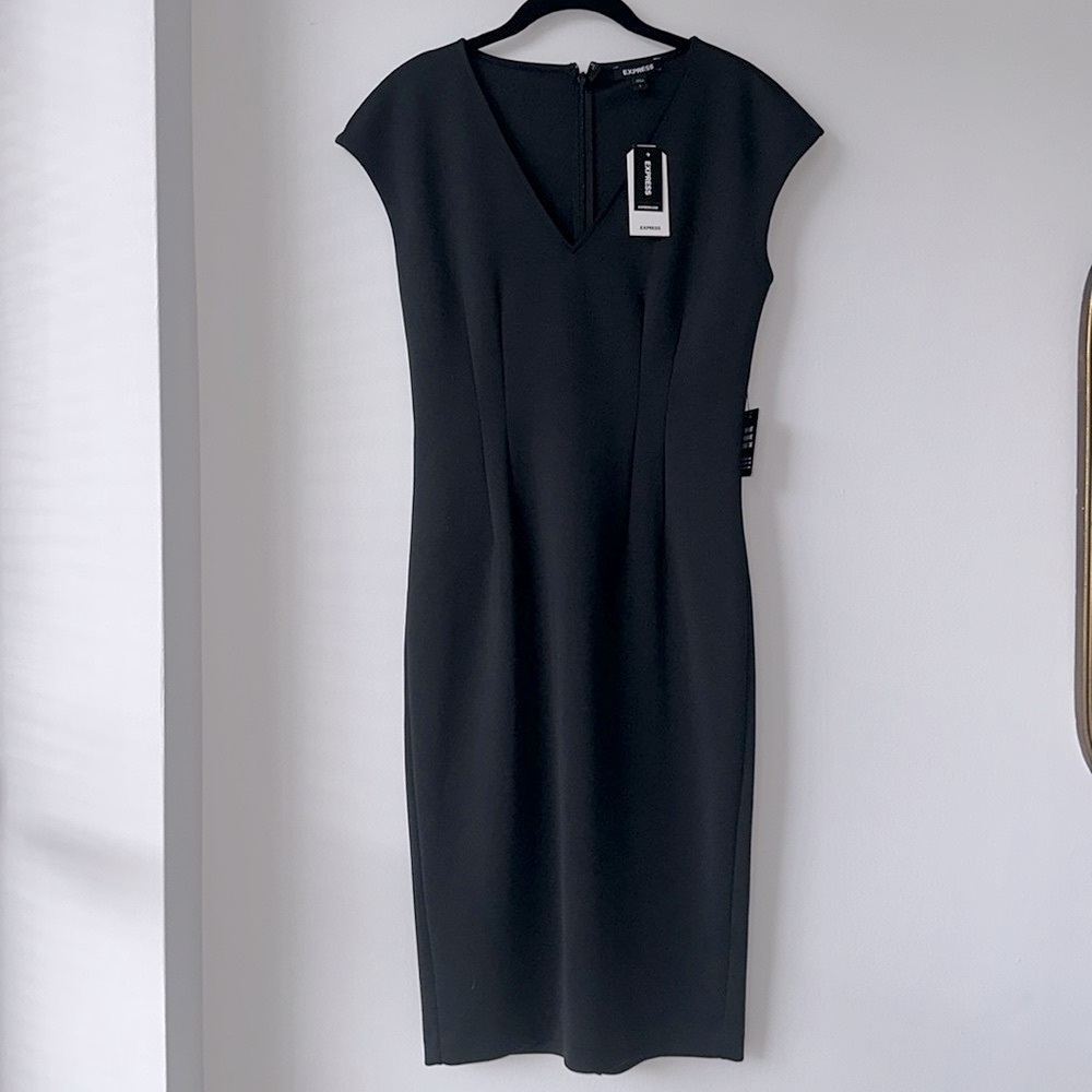 *NWT* Express, Midi Dress, Black Dress, Sz. S